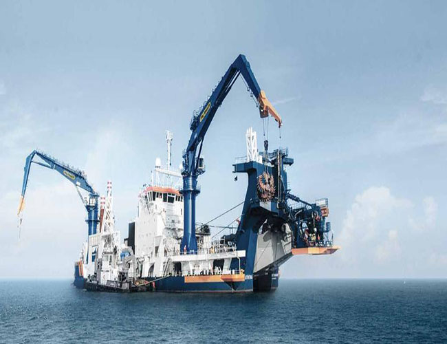 2,5 t 22 m hidraulikus csukló teleszkópos daru daru tengeri hajó fedél Crane.jpg 2.5t 22m Hydraulic Knuckle Telescopic Boom Crane Marine Ship Deck Crane.jpg
