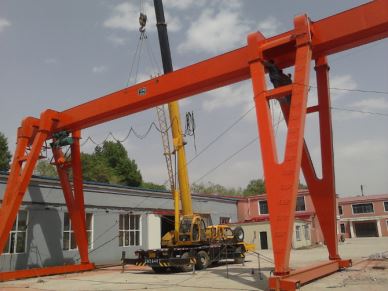 20 T Egyetlen Girder Műhely Gantry Crane